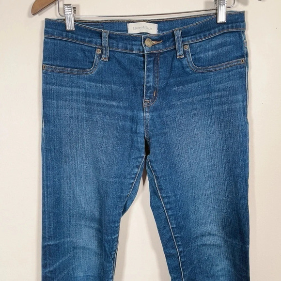 HENRY &  BELLE | DARK WASH SUPER SKINNY ANKLE JEANS - Picture 4 of 14